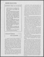 Statement by William Clements regarding Higher Education, undated 