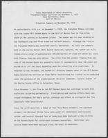 Press Release titled "Texas Department of Water Resources Freighter/Tanker Collision on November 1, 1979," November 20,  1979