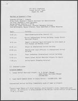 Itinerary titled "Oil Spill Inspection - Corpus Christi, Texas," August 29, 1979