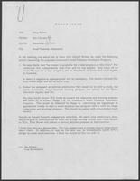Memo from Jim Cicconi to Doug Brown regarding Small Business Assistance, December 12, 1979