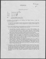 Confidential memo from Jim Cicconi to Doug Brown and Allen Clark regarding Private Industry Council (PIC), March 26, 1980