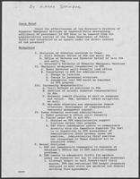Issue brief by Larry Springer on effectiveness of Governor's Division of Disaster Emergency Services, undated