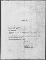 Letter exchange between William P. Clements and Honorable Bob Watson, March 29, 1979