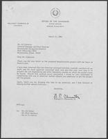 Letter from William P. Clements to Al Cisneros, March 12, 1980