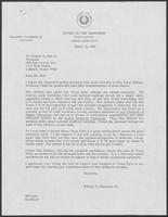 Correspondence between William P. Clements to Robert Hill, February 11- March 12, 1980