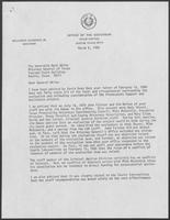 Correspondence between William P. Clements, Andy Shuval and Mark White, February 15- March 6, 1980
