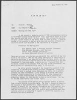 Memo from Paul Edwards to Richard Montoya regarding Meeting with TABC staff, August 16, 1979