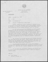 Memo from Jim Kaster to William P. Clements regarding Gasohol Production in Harlingen, October 18, 1979
