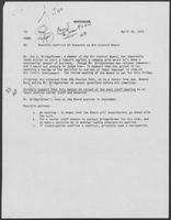 Memo from Jim Cicconi to Doug Brown regarding possible conflict of interest on air control board, April 30, 1979