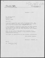 Correspondence between Will Porter and Bill Clements, December 7, 1978