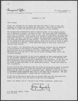 Letter from George Bayoud to potential advertisers for inaugural program, December 19, 1978