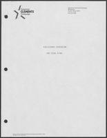 Preliminary Scheduling and Issue Plans