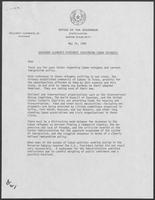 Form letter regarding Governor Clements' statement concerning cuban refugees, May 15, 1980