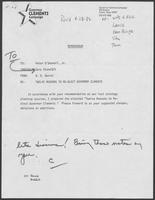 Memo from B.D. Daniel to Peter O'Donnell, April 28, 1982