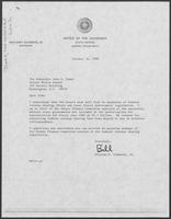 Letter from William P. Clements, Jr. to John Tower, regarding federal revenue sharing, October 31, 1980