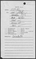 Memo from William P. Clements to staff regarding Political Activity by State Employees, May 18, 1982