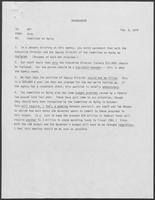 Memorandum from Doug Brown to Governor William P. Clements, Jr., February 6, 1979