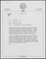 Memorandum from Omar Harvey to Doug Brown, July 16, 1979