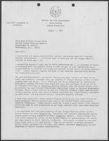 Memo from Bill Clements to William French Smith, August 7, 1981.