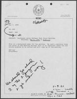 Memo from Allen Clark to William P. Clements Jr. regarding Southeast Asian Refugee Task Force for Meeting, May 7, 1980