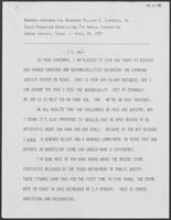 Speech prepared for Bill Clements presentation to the Texas Probation Association on April 19, 1982