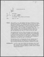 Memo from Mit Spears to Doug Brown regarding Coordination: State affairs and personnel, August 20, 1979