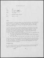 Memo from Mit Spears to William P. Clements, Jr. regarding Hazardous Waste Disposal, March 20, 1979
