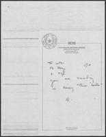 Memo from Douglas Brown to William P. Clements Jr.,  May 18, 1980
