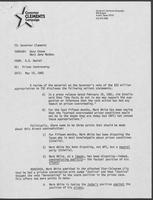 Memo from B.D. Daniel to William P. Clements, Jr., May 19, 1982