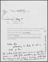 Group of documents regarding Frank Driskill, February 1978-September 1979