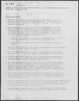 Summary of Private Governors' Meeting during U.S.-Mexico Border Governors' Conference in El Paso, October 5-6, 1981