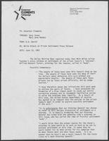 Memo from B.D. Daniel to Bill Clements, June 10, 1982