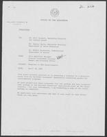 Memo from Bill Hamilton to Bill Stewart et al. regarding Response to National Governors' Association Questionnaire, April 30, 1982