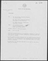 Memo from Bill Hamilton to Bill Stewart et al. regarding Response to National Governors' Association Questionnaire, April 30, 1982