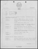 Memo from Kay Woodward to Bill Clements, October 13, 1981