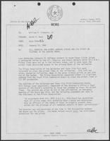 Memo from Dary Stone to Bill Clements, January 15, 1980