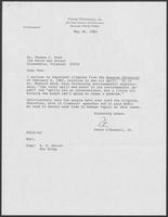 Letter from Peter O'Donnell, Jr. to Thomas C. Reed, May 24, 1982
