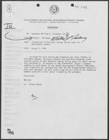 Memo from Milton L. Holloway to Bill Clements, August 2, 1982
