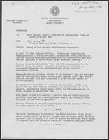 Memo from Eddie Aurispa to Staff Advisory Council regarding Report of Task Force on North American Corporation, undated