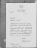 Letter from Bill Clements to J. Lynn Helms, July 8, 1982