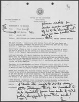 Memo from Eddie Aurispa to Hilary Doran, July 9, 1982