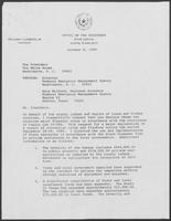 Letter to the President regarding declaration of Jones and Fisher counties as disaster areas due to flooding, October 8, 1980