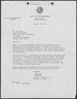 Correspondence between William P. Clements and Sid Weiser, October 19-30, 1981
