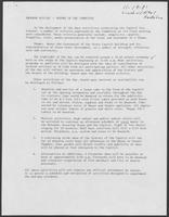 Program outline--report of Capitol Centennial Ceremony Committee, November 19, 1981