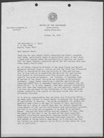 Letter exchange between William P. Clements Jr. and E.L. Short, October 1979