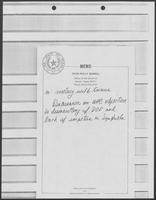 Memo from Polly Sowell and Rich Thomas to William P. Clements, Jr. regarding Background for meeting with Mary Ann Knauss, Department of Commerce, February 5, 1982