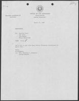 Memo from Polly Sowell to Marillka Wood, et al., regarding the Volunteer Conference, March 15, 1982