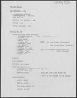 List of Allen B. Clark, File Organization