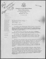 Letter from Charles Wilson to William P. Clements, February 8, 1982