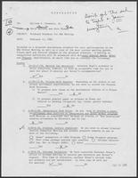 Memo from David Herndon and Rich Thomas to William P. Clements regarding Proposed Schedule for NGA Meeting, February 11, 1982